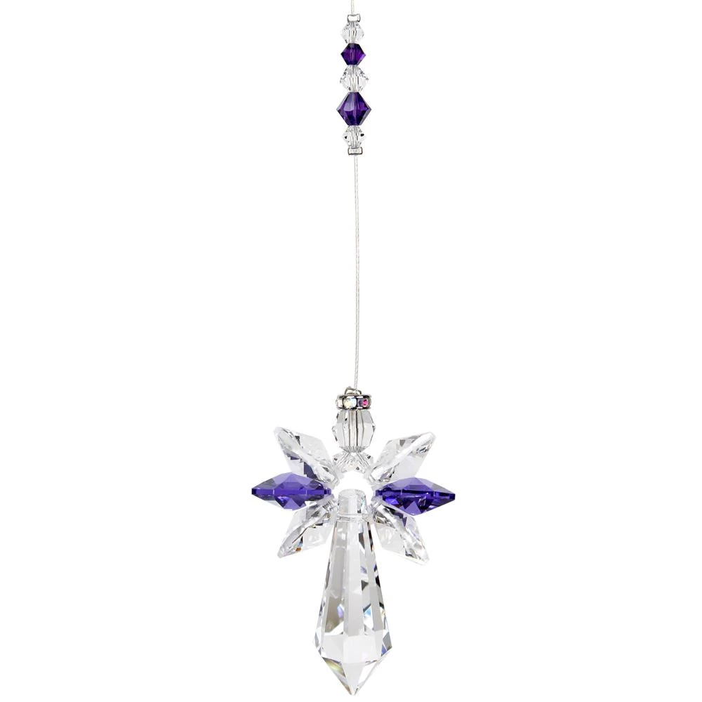 Woodstock Chimes Angel Gifts Amethyst ~ Crystal Guardian Angel Suncatcher 4 Woodstock Chimes Angel Gifts Amethyst ~ Crystal Guardian Angel Suncatcher