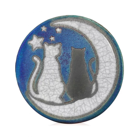 Raku Potteryworks New Arrivals! Cats And Moon Coasters Set From Raku Pottery 3 Raku Potteryworks New Arrivals! Cats And Moon Coasters Set From Raku Pottery