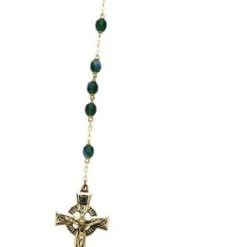 Cathedral Arts Irish Celtic Rosary With Gold, 8 Mm In Gift Box Meditation & Prayer Gifts