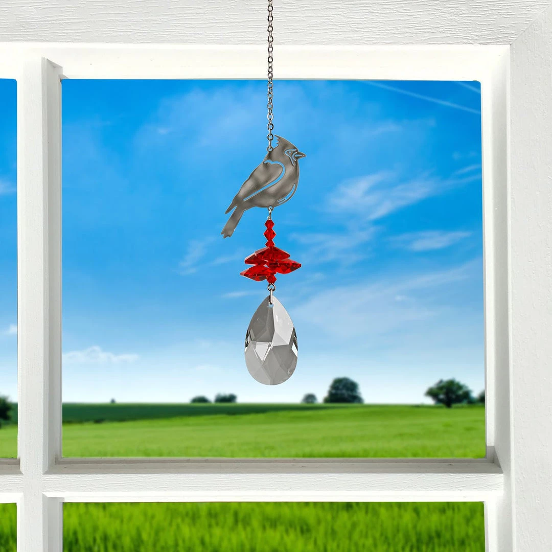 Woodstock Chimes Cardinal ~ Crystal Fantasy Suncatcher 3 Woodstock Chimes Cardinal ~ Crystal Fantasy Suncatcher