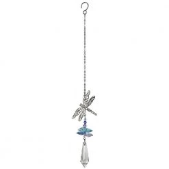 Woodstock Chimes Dragonfly ~ Crystal Fantasy Suncatcher Prisms & Hanging Crystals