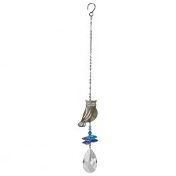 Woodstock Chimes Prisms & Hanging Crystals Wise Owl ~ Crystal Fantasy Suncatcher