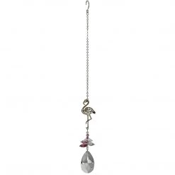 Woodstock Chimes Pink Flamingo ~ Crystal Fantasy Suncatcher