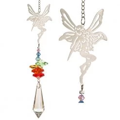 Woodstock Chimes Prisms & Hanging Crystals Rainbow Fairy ~ Crystal Fantasy Suncatcher