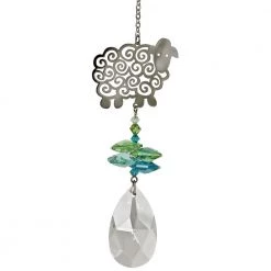 Woodstock Chimes Sheep ~ Crystal Fantasy Suncatcher Prisms & Hanging Crystals