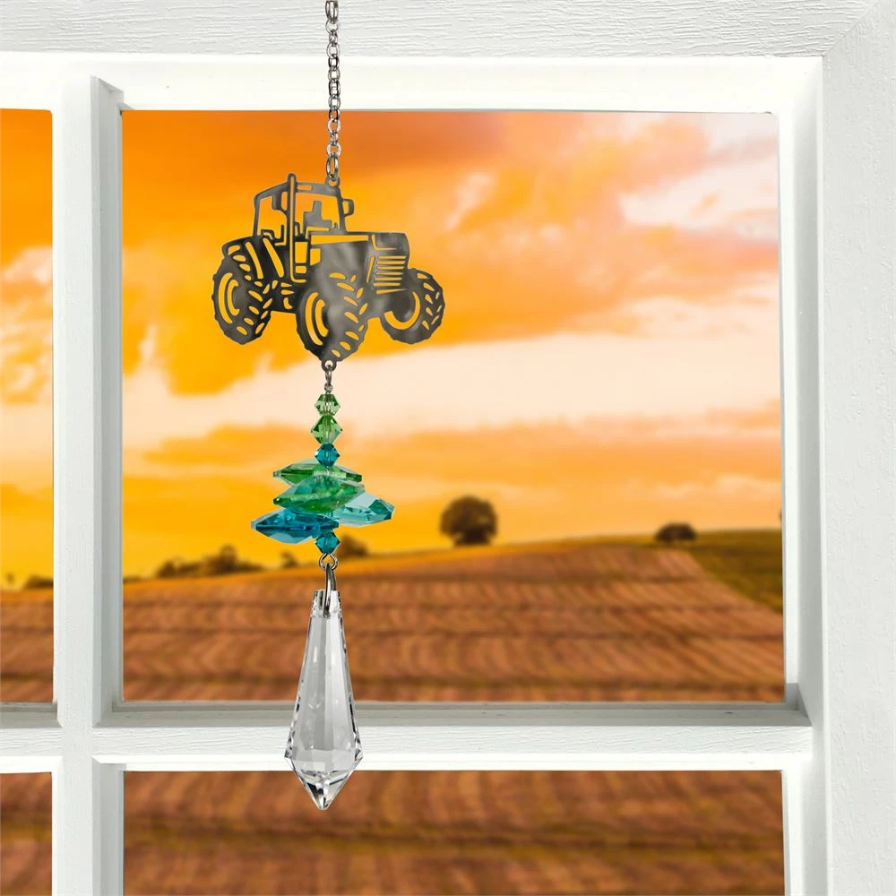 Woodstock Chimes Farm Tractor ~ Crystal Fantasy Suncatcher Prisms & Hanging Crystals 3 Woodstock Chimes Farm Tractor ~ Crystal Fantasy Suncatcher Prisms & Hanging Crystals