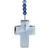 Woodstock Chimes Sapphire Crystal Cross Suncatcher 2 Woodstock Chimes Sapphire Crystal Cross Suncatcher