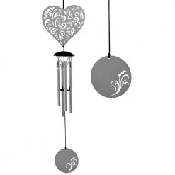 Woodstock Chimes New Arrivals! Heart Flourish Wind Chime ~ Woodstock Wind Chimes