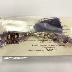 UPAVIM Crafts Double Strand Beaded Bracelet With Tassel Handcrafted In Guatemala