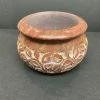 Om Imports Floral Carved Smudge Pot - 2.5'H, 4'D Metaphysical & Divination Gifts