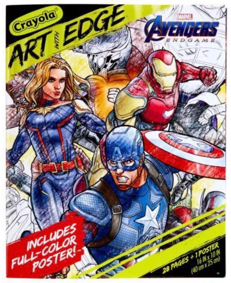 Notions Kids Crafts & Activities Marvel Avengers Crayola Art With Edge Coloring Book 3 Notions Kids Crafts & Activities Marvel Avengers Crayola Art With Edge Coloring Book