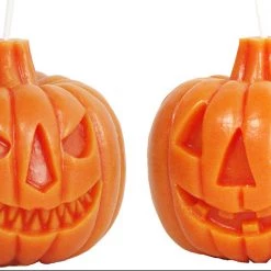 Sunbeam Candles Sale! Two-Faced Jack-o-Lantern Beeswax Candle