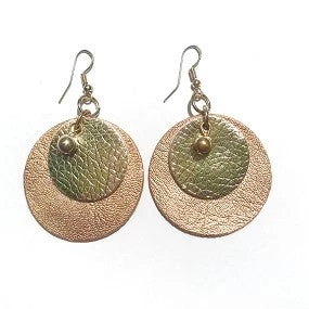 UPAVIM Crafts Rose Gold Circle Earrings Handcrafted In Guatemala 3 UPAVIM Crafts Rose Gold Circle Earrings Handcrafted In Guatemala