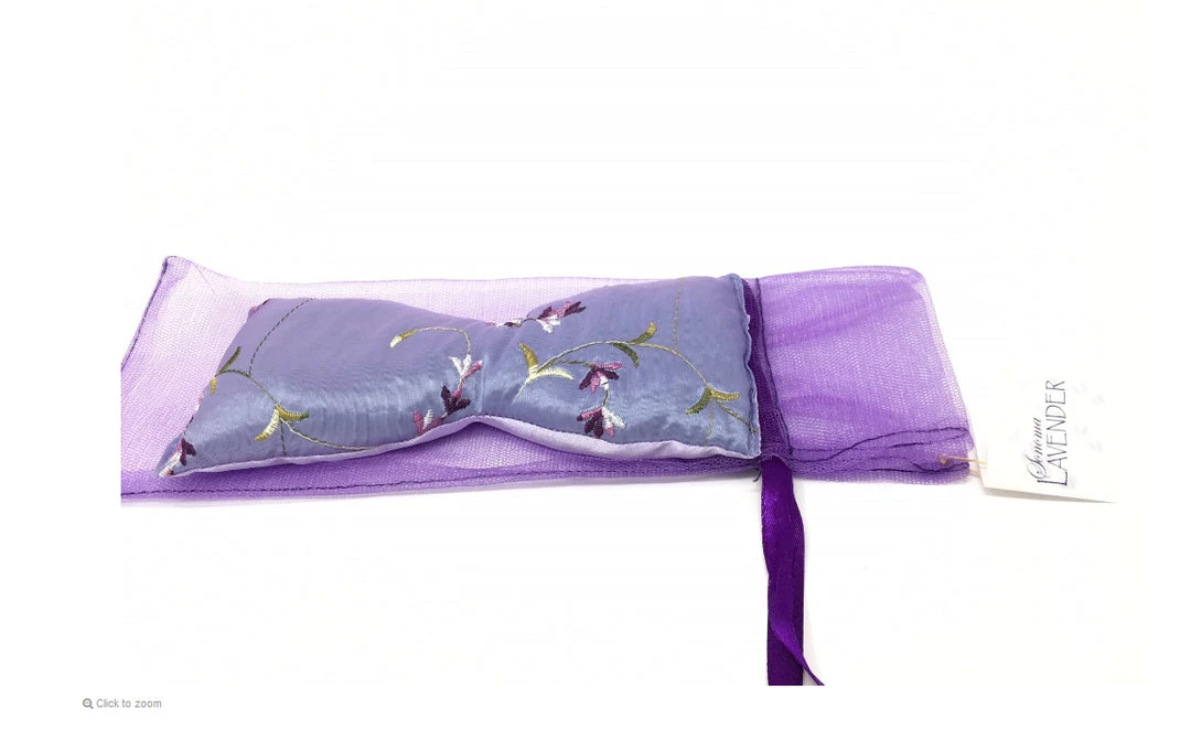 Embroidered Lavender Eye Pillow ~ Sonoma Lavender Luxury Spa Gifts Bath & Body 4 Embroidered Lavender Eye Pillow ~ Sonoma Lavender Luxury Spa Gifts Bath & Body