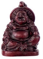 Kheops International 1" Redstone Buddha Figurines (Safe Travels, Prosperity, Love, Spiritual Journey, Happy Home, And Long Life) Sale!