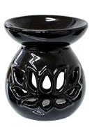 Kheops International Black Lotus Ceramic Oil Burner Fragrance Oils & Diffusers