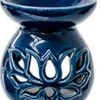 Kheops International Blue Lotus Ceramic Oil Burner Fragrance Oils & Diffusers 2 Kheops International Blue Lotus Ceramic Oil Burner Fragrance Oils & Diffusers