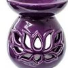 Kheops International Purple Lotus Ceramic Oil Burner Fragrance Oils & Diffusers