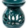 Kheops International Teal Lotus Ceramic Oil Burner Fragrance Oils & Diffusers