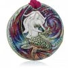 Raku Potteryworks Mermaid Medallion Ornament From Raku Pottery New Arrivals!