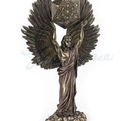 Unicorn Studio Angel Gifts Metratron With Sacred Geometric Cube Angel Figurine