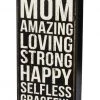 Primitives By Kathy Mom - Amazing - Loving - Strong - Happy - Selfless - Graceful Box Sign Box Signs 1 Primitives By Kathy Mom - Amazing - Loving - Strong - Happy - Selfless - Graceful Box Sign Box Signs