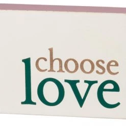Primitives By Kathy Choose Love Block Sign Box Signs