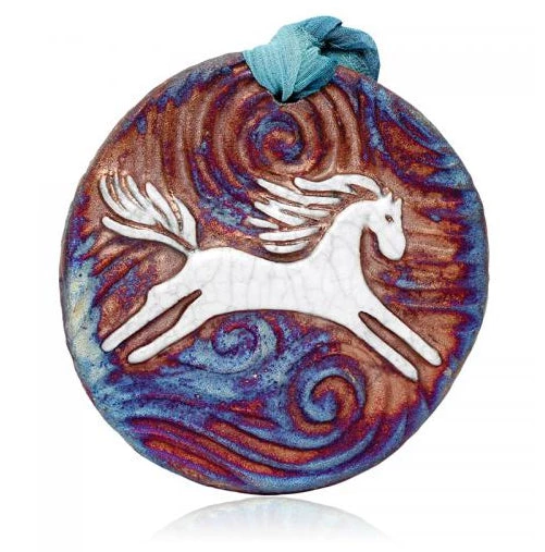Raku Potteryworks New Arrivals! Spirit Pony Medallion Magnet From Raku Pottery 3 Raku Potteryworks New Arrivals! Spirit Pony Medallion Magnet From Raku Pottery
