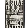 Primitives By Kathy Box Signs Always End The Day With A Positive Thought No Matter How Hard Things Were Today - Tomorrow Is A Fresh Opportunity To Make It Better Box Sign