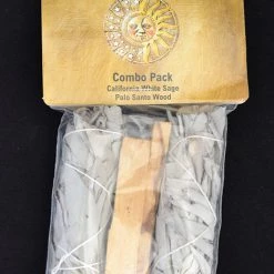New Age Imports Smudging Tools & Accessories White Sage & Palo Santo Sticks Combo Pack