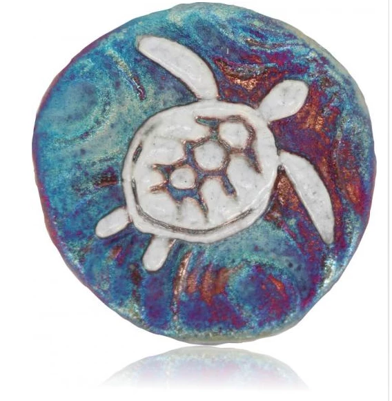 Raku Potteryworks New Arrivals! Sea Turtle Medallion Magnet From Raku Pottery 3 Raku Potteryworks New Arrivals! Sea Turtle Medallion Magnet From Raku Pottery