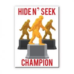 NMR Hide N' Seek Champion Trophy Bigfoot Flat Magnet