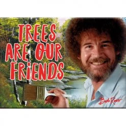 NMR Tree Are Our Friends Bob Ross Flat Magnet