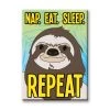 NMR Nap. Eat. Sleep Repeat Sloth Flat Magnet