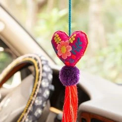 Natural Life Do What You Love Embroidered And Tassel Tie-On